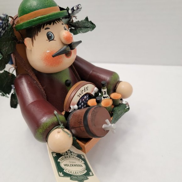 holz knoddl by Kathe Wohlfahrt Roving German Wine Merchant Only Top Decorate - Picture 10 of 16